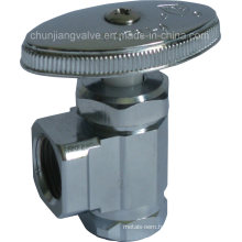 IPS Connection Chromed Brass Angle Stop Valve (J13)